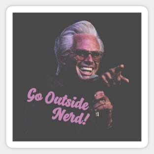 Billy - Go outside Nerd Sticker